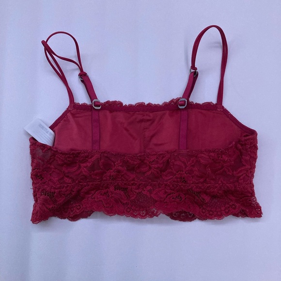 Abercrombie & Fitch Red Floral Lace Strappy Bralette - Picture 5 of 7